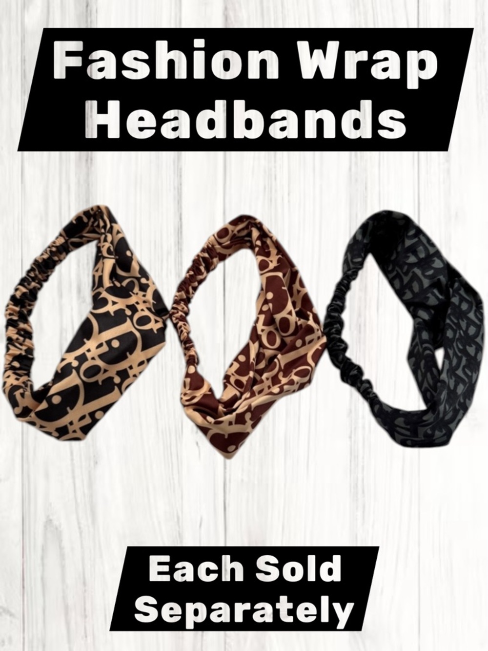 🪷 Fashion Wrap Headbands - Each Sold Separately